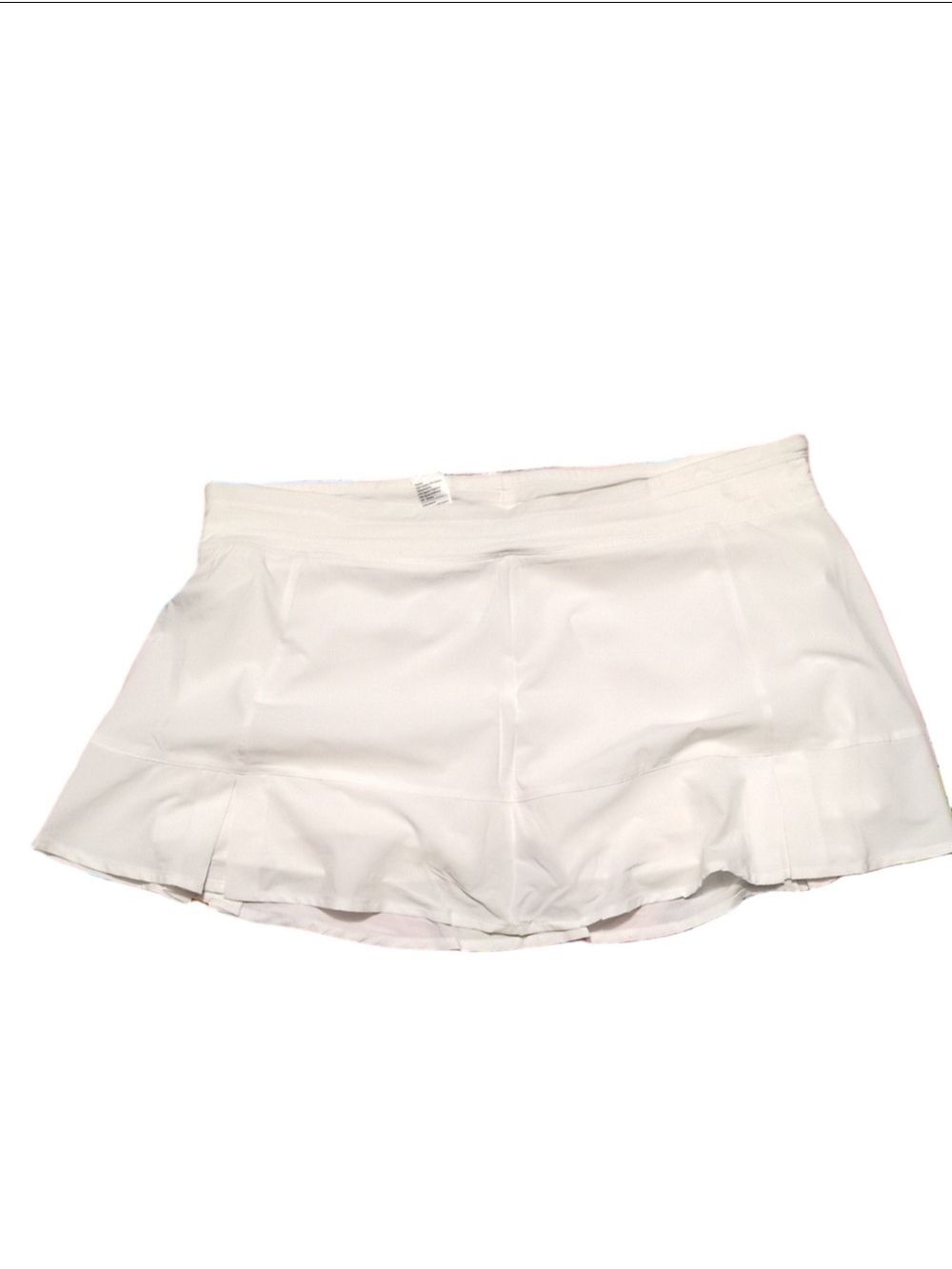 Tasc White Rhythm II Skirt With Shorts Size XL